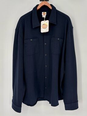 C&C California Parker Navy Knit Flannel Long Sleeve Shirt